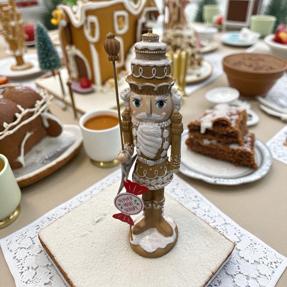 Gingerbread festive  Nutcracker Figurine